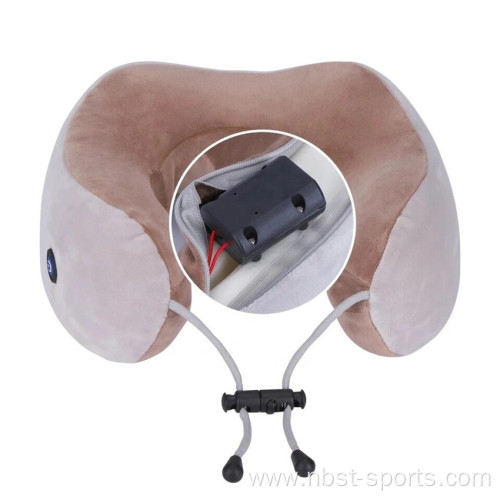 China Vibrating Portable Electric Therapy Neck Massage Pillow Supplier